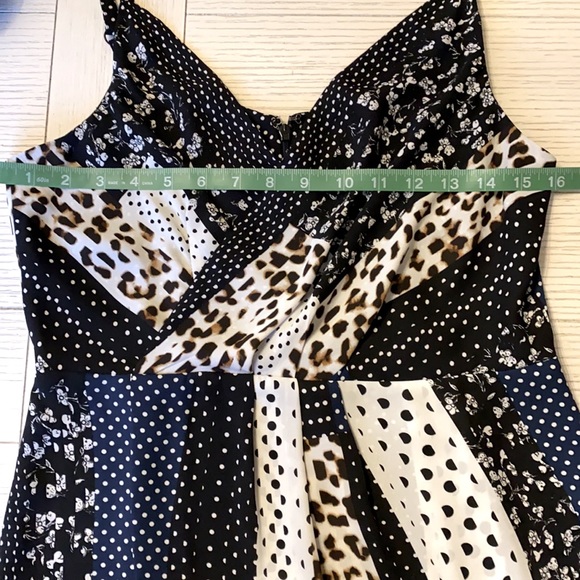 Cabi Crossover Cami, #3787 Polka dot animal print - Picture 9 of 10